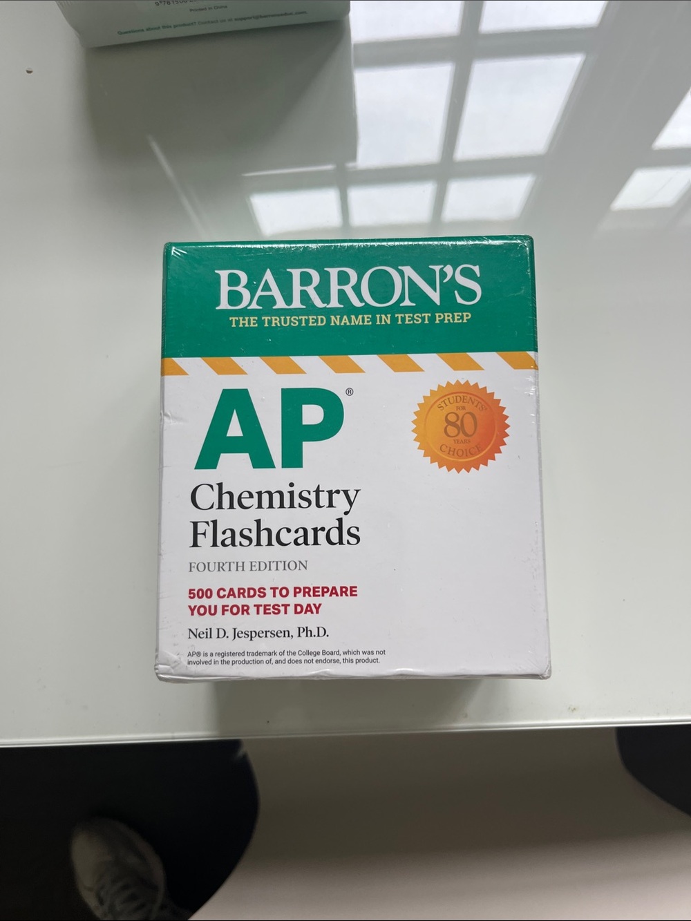 BARRON'S AP Chemistry Flashcards - Green & White